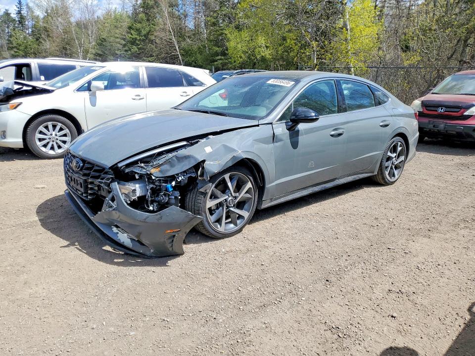 2022 Hyundai Sonata VIN 5NPEJ4J21NH135816 COPART salvage auction — FRONT END, On - Permit Salvage, sold $5,700 on 2026-07-16 (photo 1)
