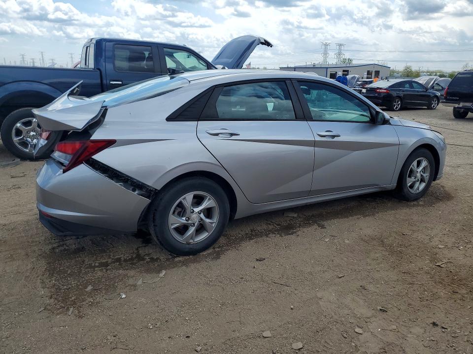 2021 Hyundai VIN 5NPLL4AGXMH016660 COPART salvage auction — REAR END, Il - Salvage Certificate, sold $3,750 on 2026-07-09 (photo 3)