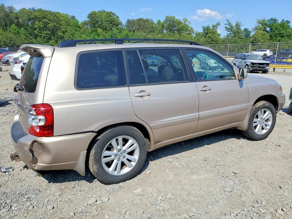 2006 Toyota Highlander hybrid VIN JTEEW21AX60010417 COPART salvage auction — SIDE, Va - Cert Of Title - Salvage, sold $975 on 2026-07-07 (photo 3)