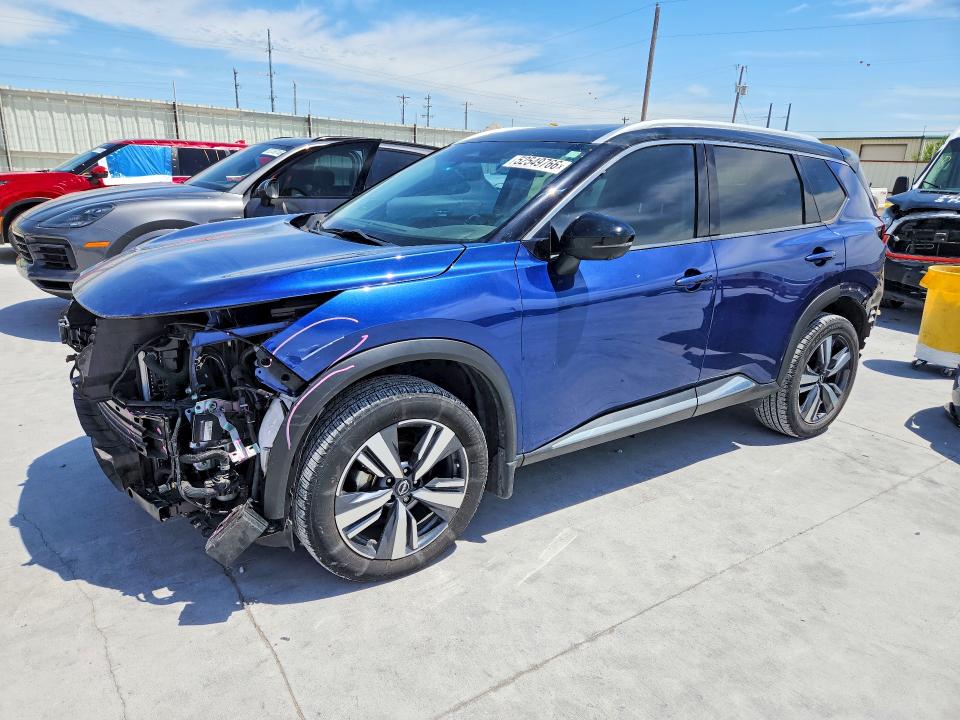 2023 Nissan Rogue VIN JN8BT3CAXPW417384 COPART salvage auction — REAR END, Tx - Certificate Of Title, sold $175 on 2026-07-31 (photo 1)
