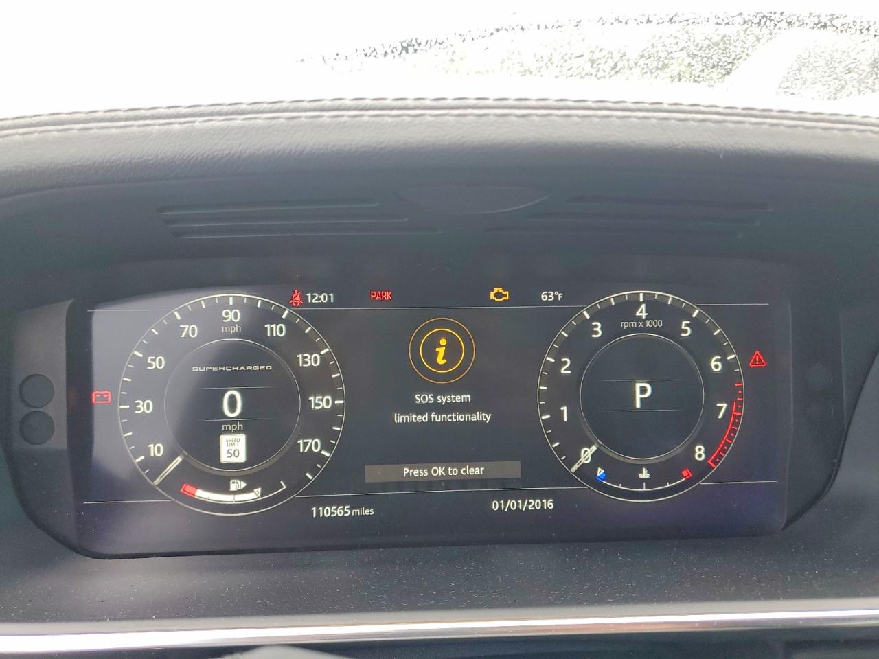 2018 Land Rover Range Rover VIN SALGS2RE9JA383721 COPART salvage auction — Mechanical, MD - CERTIFICATE OF TITLE (P), sold $13,100 on 2026-07-01 (photo 9)