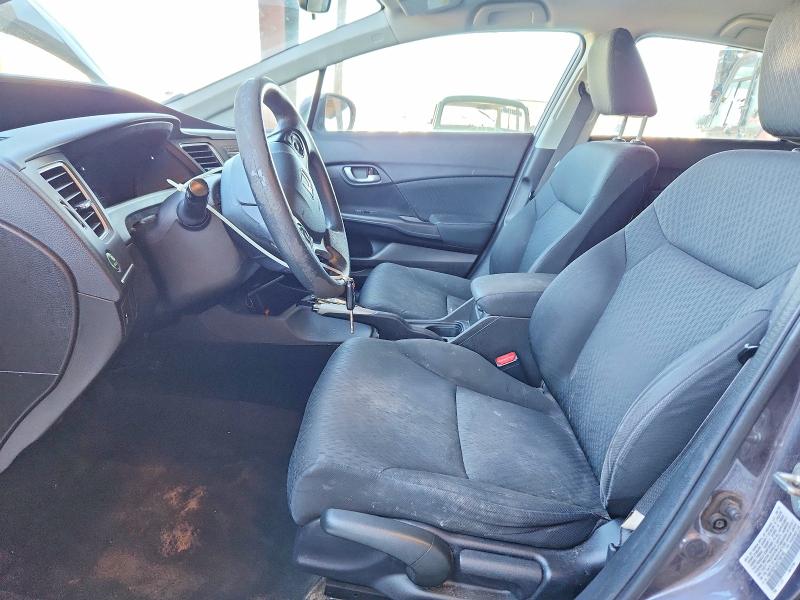 2015 Honda Civic VIN 19XFB2F53FE700193 COPART salvage auction — FRONT END, Ca - Salvage Certificate, sold $1,950 on 2026-07-09 (photo 7)