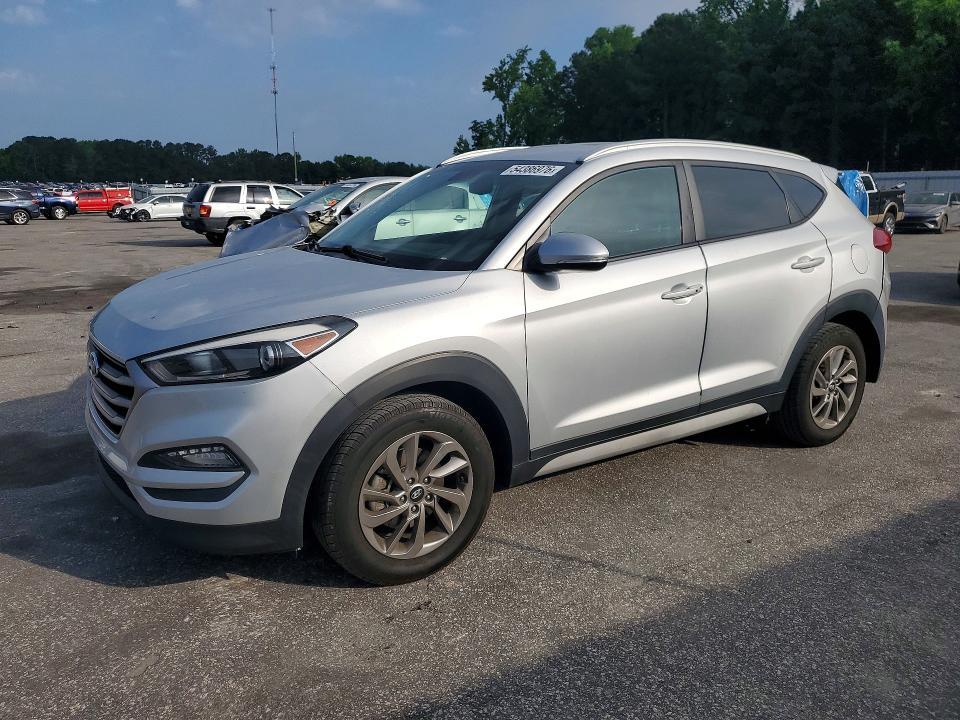 2018 Hyundai Tucson VIN KM8J33A41JU728883 COPART salvage auction — REAR END, Nc - Salvage Certificate Of Title, sold $5,500 on 2026-07-28 (photo 1)