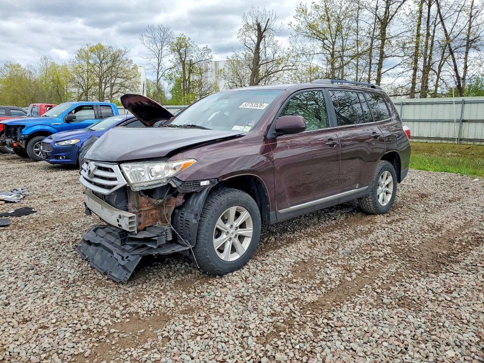 2011 Toyota Highlander VIN 5TDBK3EH2BS063474 COPART salvage auction — FRONT END, NY - MV-907A DISM-UNSATISFIED LIEN, sold $300 on 2026-07-22 (photo 1)