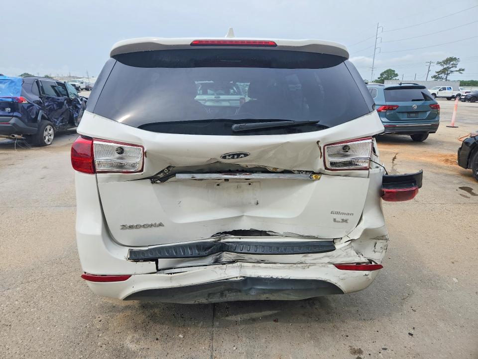 2017 Kia SEDONA VIN KNDMB5C1XH6233079 COPART salvage auction — REAR END, La - Cert Of Title-Salvage, sold $70 on 2026-07-29 (photo 6)