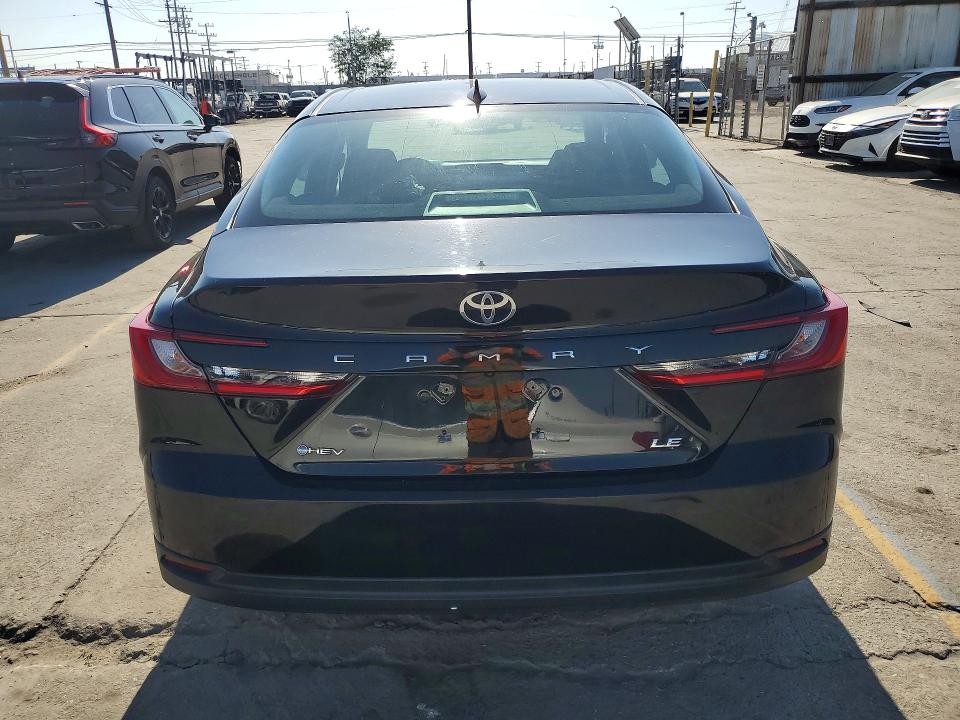 2025 Toyota Camry VIN 4T1DAACK9SU002841 COPART salvage auction — ROLLOVER, CA - SALVAGE CERTIFICATE, sold $12,300 on 2026-07-29 (photo 6)