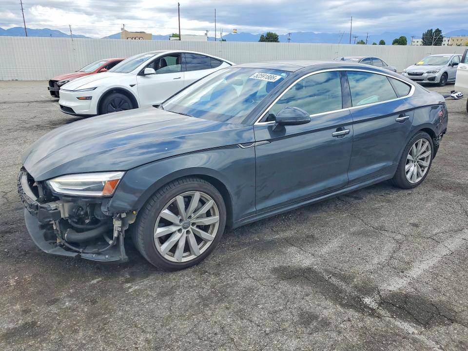 2018 Audi A5 VIN WAUANCF51JA074398 COPART salvage auction — FRONT END, Ca - Salvage Certificate, sold $4,700 on 2026-07-17 (photo 1)
