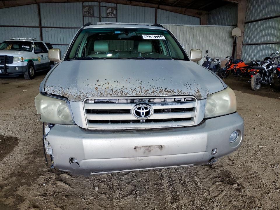 2006 Toyota Highlander VIN JTEDP21A360109220 COPART salvage auction — FRONT END, Tx - Salvage Vehicle Title, sold $625 on 2026-07-23 (photo 5)
