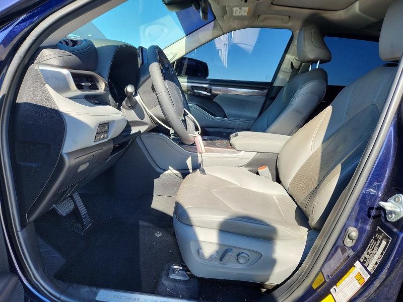 2021 Toyota Highlander VIN 5TDXBRCHXMS524290 COPART salvage auction — FRONT END, Ca - Salvage Certificate, sold $13,300 on 2026-07-13 (photo 7)