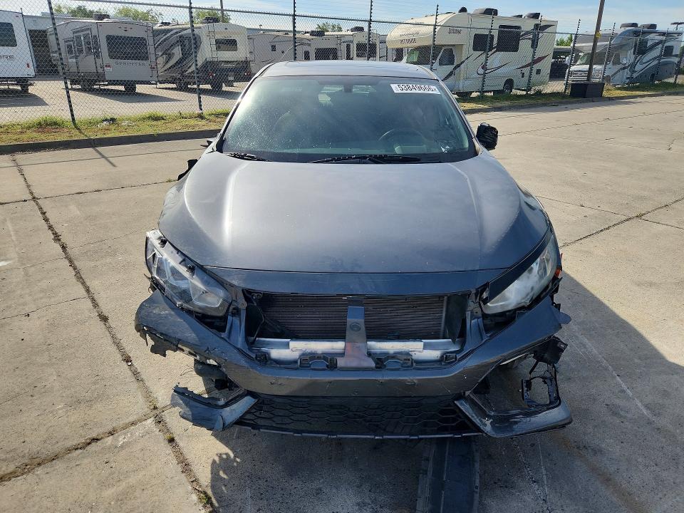 2018 Honda Civic VIN SHHFK7H57JU402497 COPART salvage auction — FRONT END, Ca - Salvage Certificate, sold $4,050 on 2026-07-06 (photo 5)