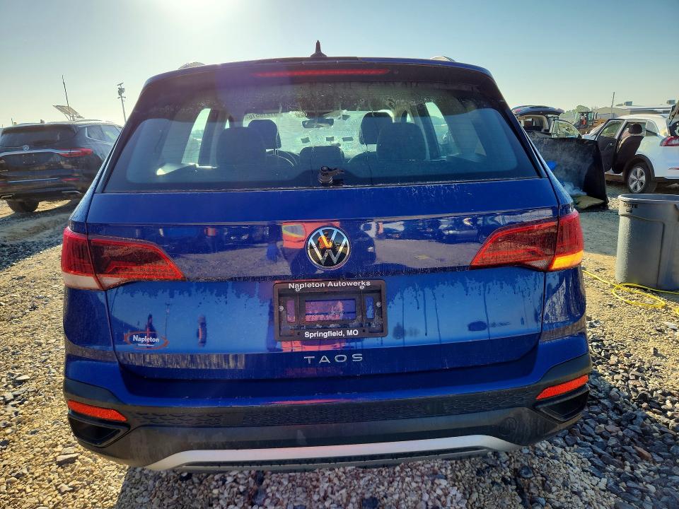 2024 Volkswagen Taos VIN 3VV5X7B25RM105590 COPART salvage auction — HAIL, Mo - Salvage Certificate Of Title, sold $6,750 on 2026-07-18 (photo 6)