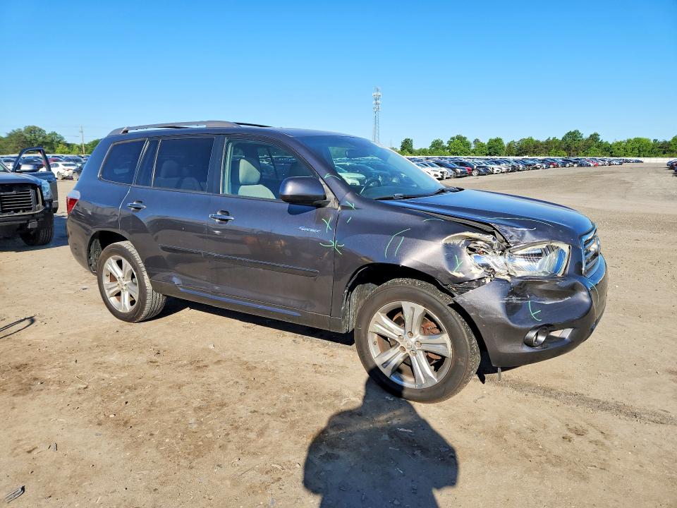 2008 Toyota Highlander VIN JTEES43A182101359 COPART salvage auction — FRONT END, VA - CERT OF TITLE - SALVAGE, sold $550 on 2026-07-22 (photo 4)