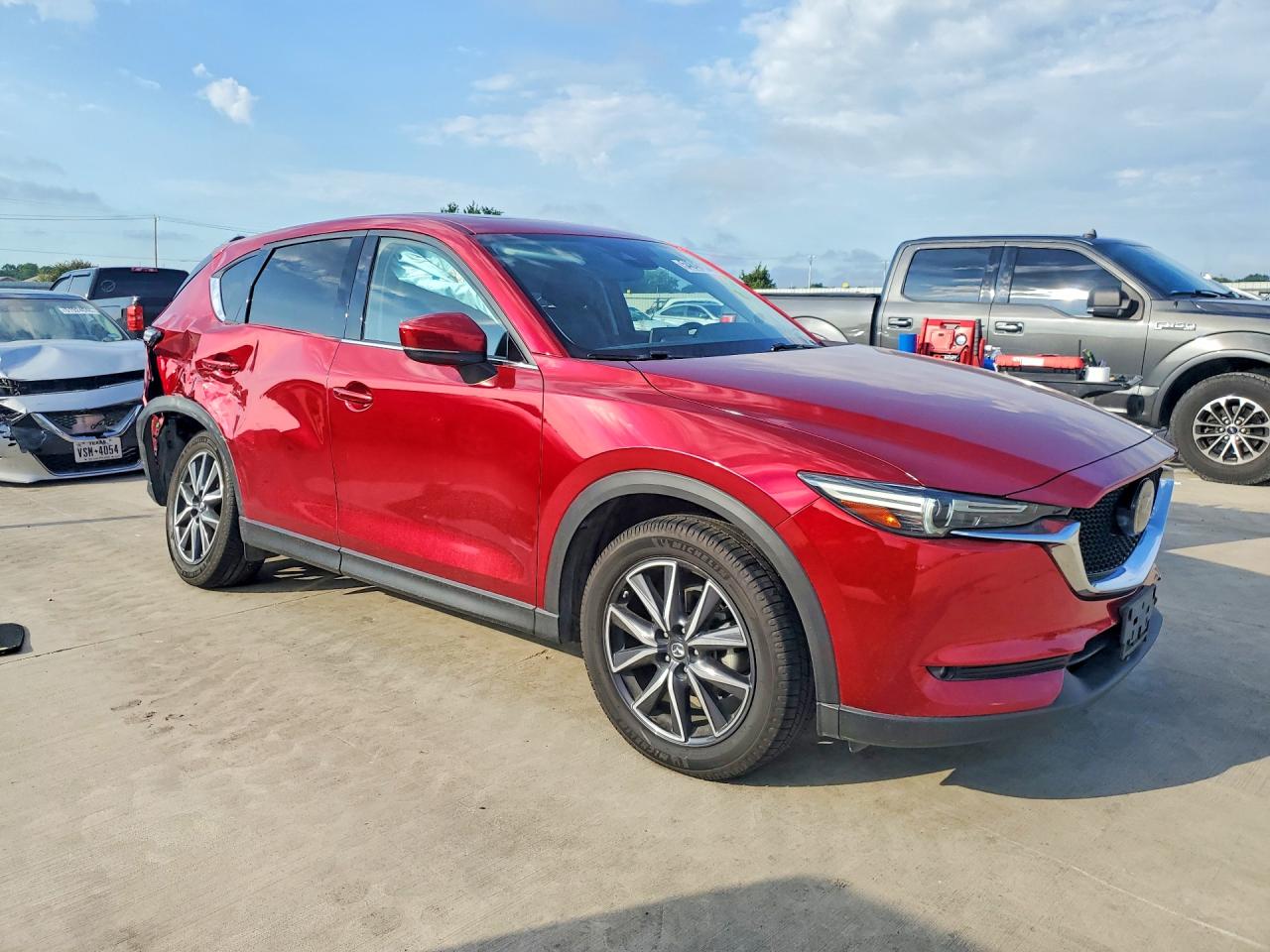 2018 Mazda CX-5 VIN JM3KFADMXJ0309476 COPART salvage auction — Rear End, TX - SALVAGE VEHICLE TITLE, sold $5,300 on 2026-07-09 (photo 4)