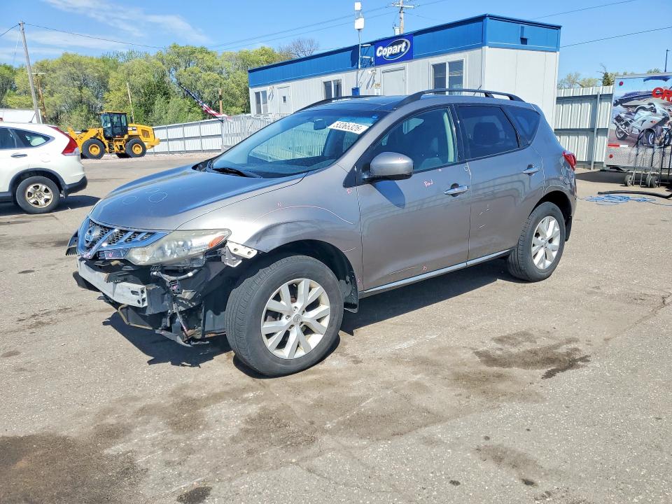 2011 Nissan Murano VIN JN8AZ1MW2BW179936 COPART salvage auction — FRONT END, Mn - Cert Of Title-Salvage, sold $225 on 2026-07-28 (photo 1)