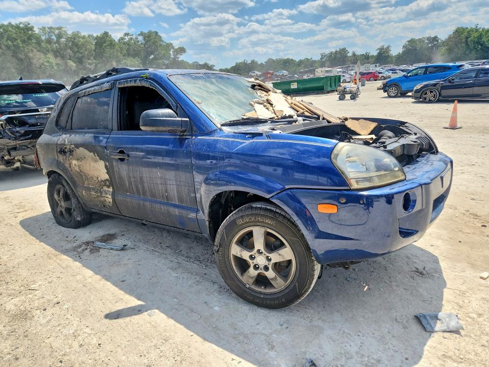 2006 Hyundai Tucson VIN KM8JM12B36U287084 COPART salvage auction — BURN, FL - CERTIFICATE OF DESTRUCTION, sold $400 on 2026-07-14 (photo 4)