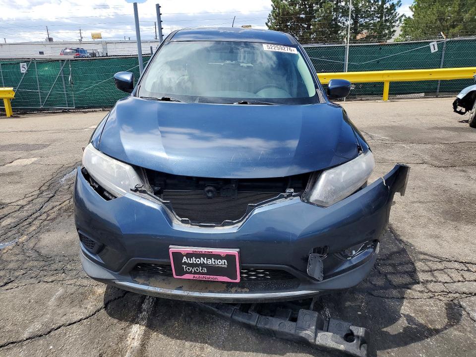 2016 Nissan VIN KNMAT2MV6GP628949 COPART salvage auction — FRONT END, Co - Salvage Title, sold $725 on 2026-07-21 (photo 5)