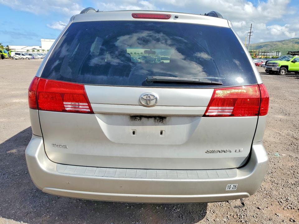 2004 Toyota Sienna VIN 5TDZA23C14S092762 COPART salvage auction — FRONT END, Hi - Certificate Of Salvage, sold $60 on 2026-07-27 (photo 6)
