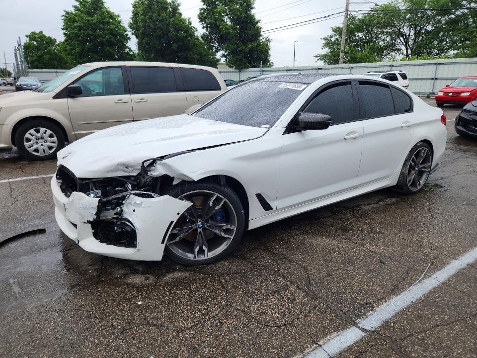 2019 BMW M5 VIN WBAJB9C59KB289216 COPART salvage auction — FRONT END, OH - CERT OF TITLE-SALVAGE, sold $8,600 on 2026-07-31 (photo 1)