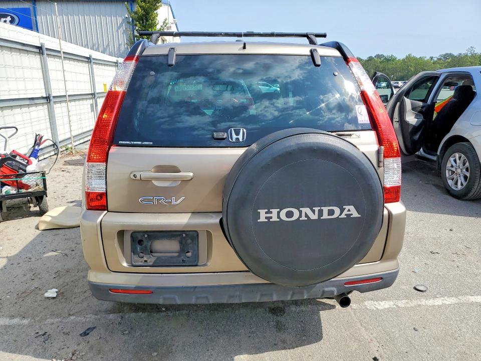 2006 Honda Cr-v VIN SHSRD78946U420256 COPART salvage auction — NORMAL WEAR, Sc - Certificate Of Title, sold $1,750 on 2026-07-09 (photo 6)
