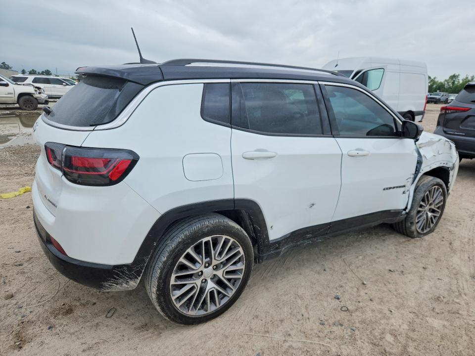 2022 Jeep Compass VIN 3C4NJDCB6NT143276 COPART salvage auction — FRONT END, Tx - Salvage Vehicle Title, sold $7,900 on 2026-07-24 (photo 3)