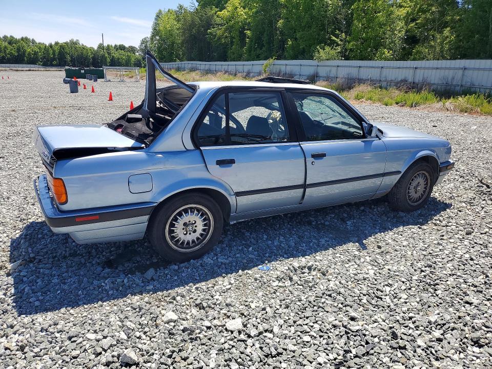 1990 BMW 3 series VIN WBAAD131XLED12577 COPART salvage auction — SIDE, Nc - Salvage Certificate Of Title, sold $1,600 on 2026-07-29 (photo 3)