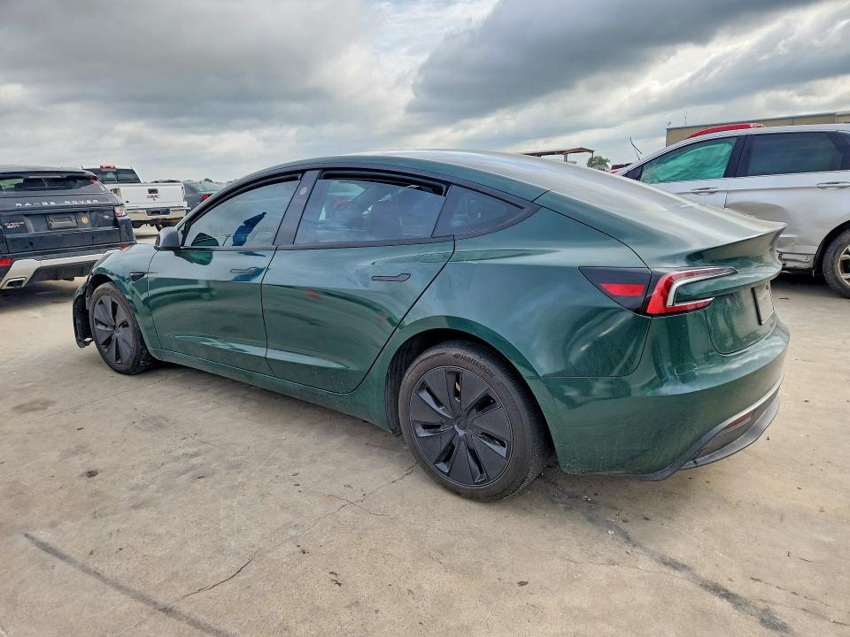2024 Tesla Model 3 VIN 5YJ3E1EB3RF740302 COPART salvage auction — FRONT END, Tx - Certificate Of Title, sold $15,900 on 2026-07-20 (photo 2)