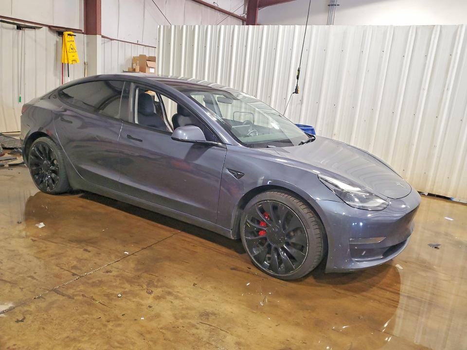 2022 Tesla Model 3 VIN 5YJ3E1EC3NF114557 COPART salvage auction — SIDE, Pa - Certificate Of Salvage, sold $6,800 on 2026-07-14 (photo 4)