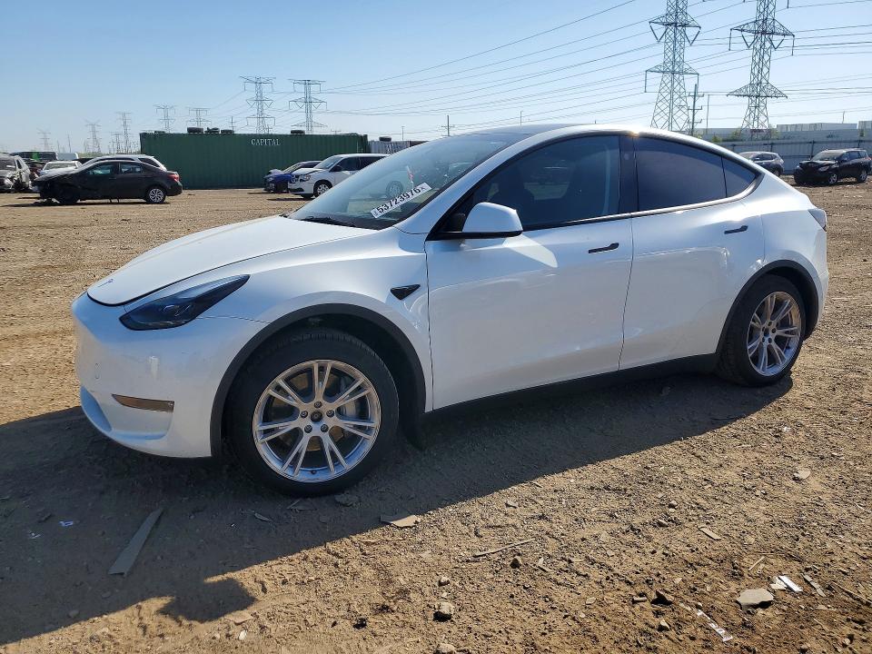 2023 Tesla VIN 7SAYGDEE1PF792748 COPART salvage auction — REAR END, Il - Salvage Certificate, sold $12,600 on 2026-07-30 (photo 1)