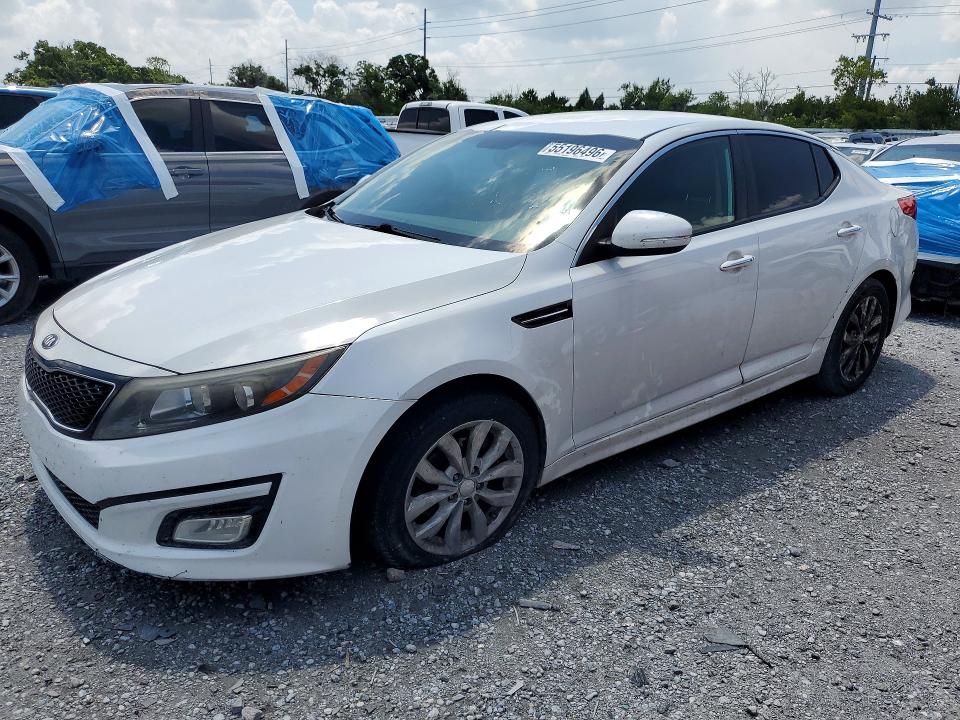 2014 Kia Optima VIN 5XXGN4A77EG342652 COPART salvage auction — SIDE, Fl - Cert Of Title Slvg Rebuildable, sold $425 on 2026-07-10 (photo 1)