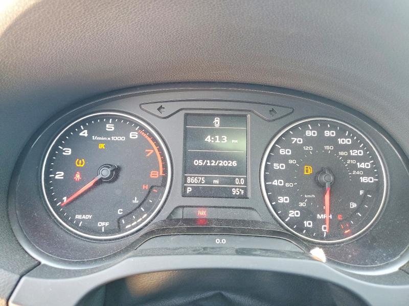 2016 Audi A3 VIN WAUA7GFF5G1057865 COPART salvage auction — FRONT END, Tx - Salvage Vehicle Title, sold $1,750 on 2026-07-31 (photo 9)