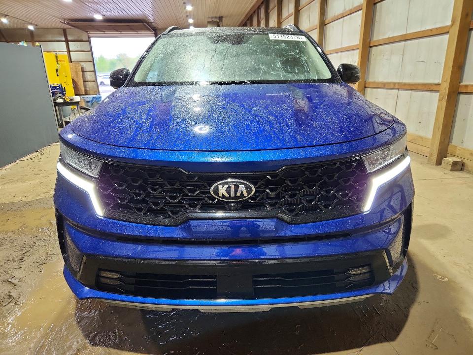 2021 Kia Sorento VIN 5XYRK4LF4MG047556 COPART salvage auction — HAIL, Oh - Cert Of Title-Salvage, sold $11,600 on 2026-07-09 (photo 5)