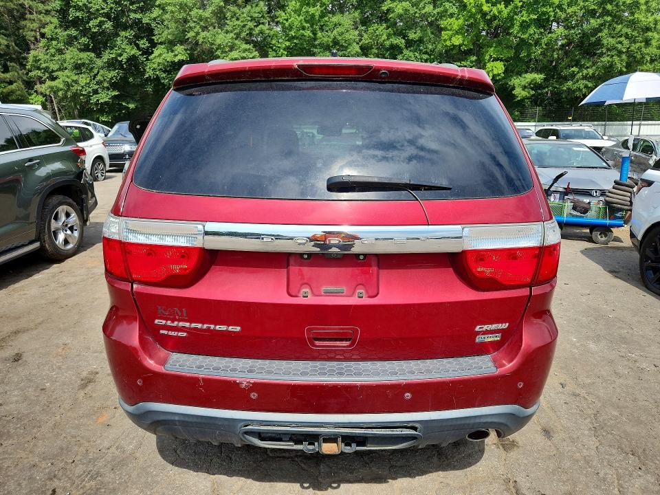 2013 Dodge Durango VIN 1C4RDJDG8DC674183 COPART salvage auction — REAR END, IN - CERTIFICATE OF TITLE, sold $1,150 on 2026-07-02 (photo 6)