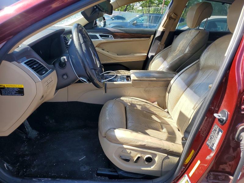 2016 Hyundai Genesis VIN KMHGN4JE9GU128401 COPART salvage auction — FRONT END, Pa - Cert Of Title, sold $2,800 on 2026-07-06 (photo 7)