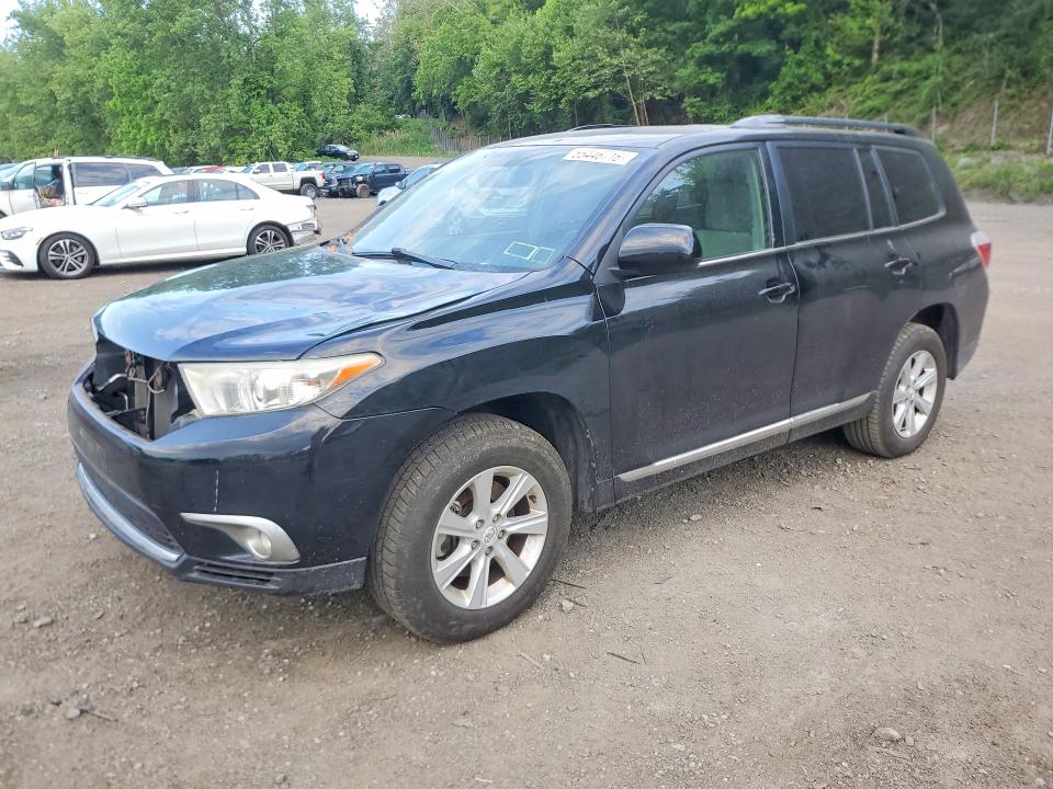 2011 Toyota Highlander VIN 5TDBK3EH7BS057931 COPART salvage auction — FRONT END, NY - MV-907A SALVAGE CERTIFICATE, sold $1,300 on 2026-07-14 (photo 1)