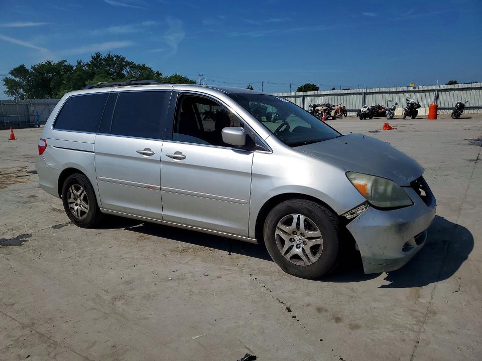 2007 Honda Odyssey VIN 5FNRL38487B420530 COPART salvage auction — FRONT END, TX - SALVAGE VEHICLE TITLE, sold $375 on 2026-07-09 (photo 4)