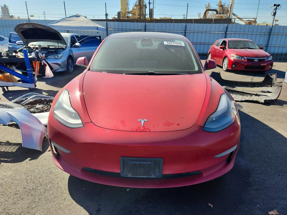 2021 Tesla Model 3 VIN 5YJ3E1EB7MF875470 COPART salvage auction — REAR END, Ca - Salvage Certificate, sold $3,800 on 2026-07-22 (photo 5)