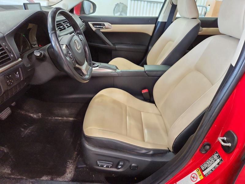 2014 Lexus Ct VIN JTHKD5BH5E2178543 COPART salvage auction — HAIL, Ne - Cert Of Title-Salvage, sold $3,050 on 2026-07-21 (photo 7)