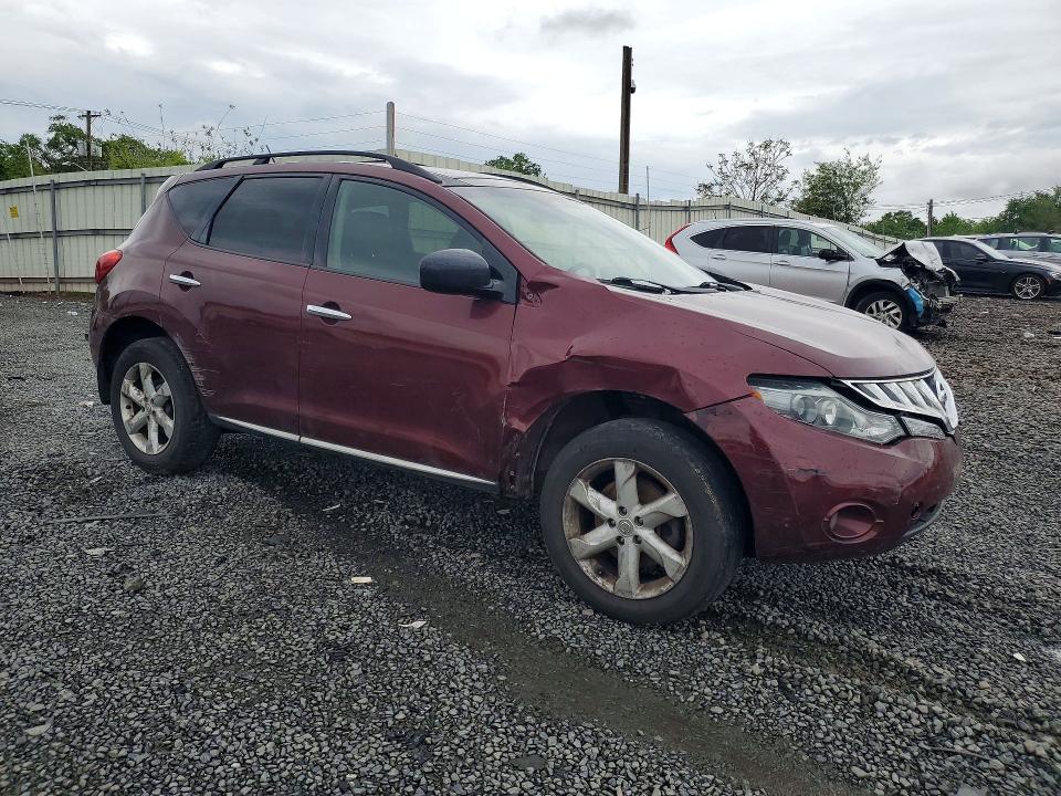 2010 Nissan Murano VIN JN8AZ1MW3AW110445 COPART salvage auction — FRONT END, Nj - Cert Of Title-Salvage, sold $375 on 2026-07-31 (photo 4)
