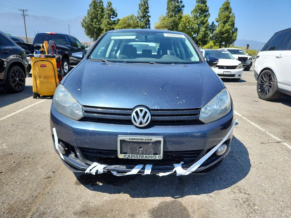 2013 Volkswagen Golf VIN WVWDM7AJ7DW125506 COPART salvage auction — FRONT END, Ca - Salvage Certificate, sold $650 on 2026-07-02 (photo 5)