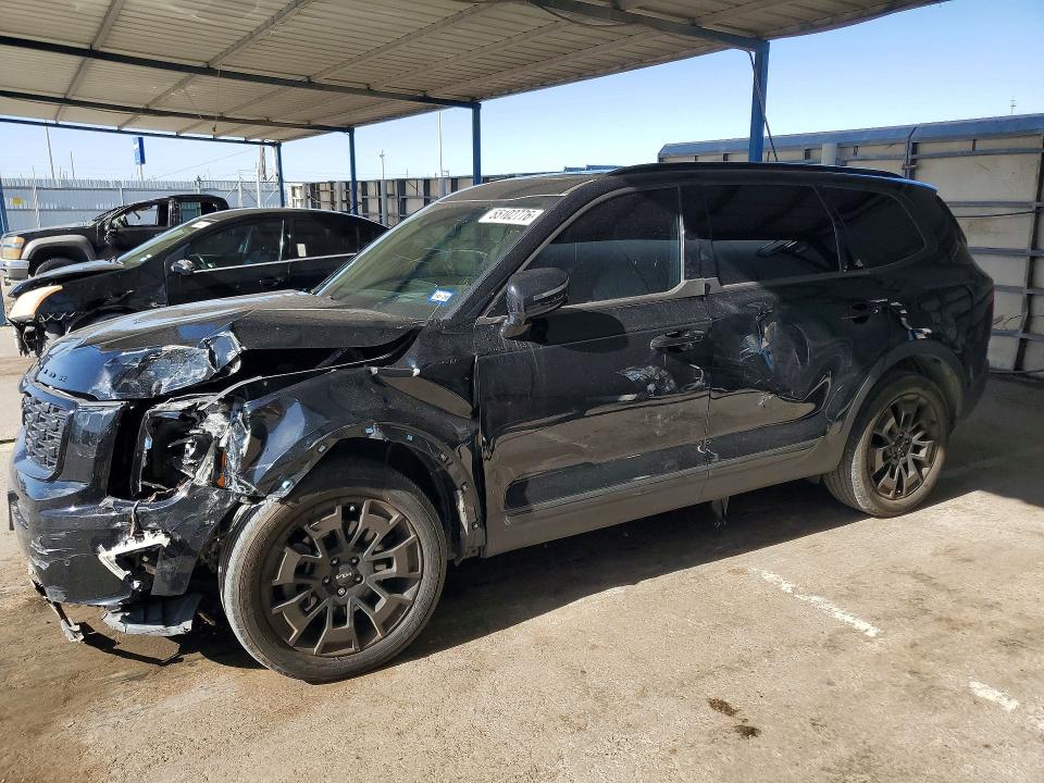 2022 Kia Telluride VIN 5XYP5DHC9NG315600 COPART salvage auction — FRONT END, Tx - Salvage Vehicle Title, sold $8,000 on 2026-07-17 (photo 1)