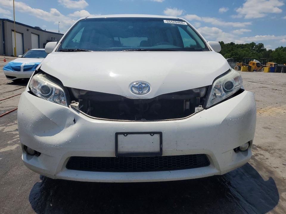 2014 Toyota Sienna VIN 5TDYK3DC3ES492420 COPART salvage auction — FRONT END, Tn - Salvage Certificate, sold $2,350 on 2026-07-27 (photo 5)