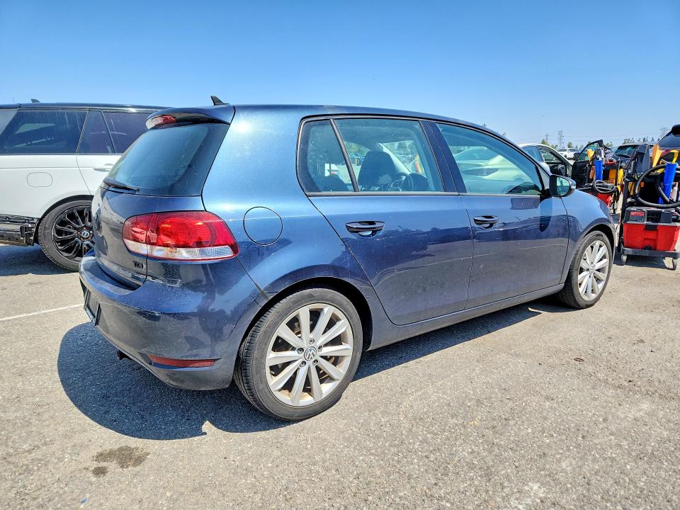 2013 Volkswagen Golf VIN WVWDM7AJ7DW125506 COPART salvage auction — FRONT END, Ca - Salvage Certificate, sold $650 on 2026-07-02 (photo 3)