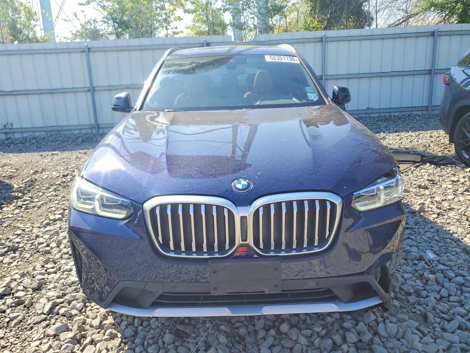 2022 BMW X3 VIN 5UX53DP04N9M86694 COPART salvage auction — SIDE, Nj - Cert Of Title-Salvage, sold $20,700 on 2026-07-20 (photo 5)