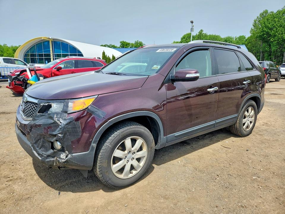 2011 Kia Sorento VIN 5XYKT3A12BG097689 COPART salvage auction — FRONT END, Ct - Certificate Of Title, sold $925 on 2026-07-09 (photo 1)
