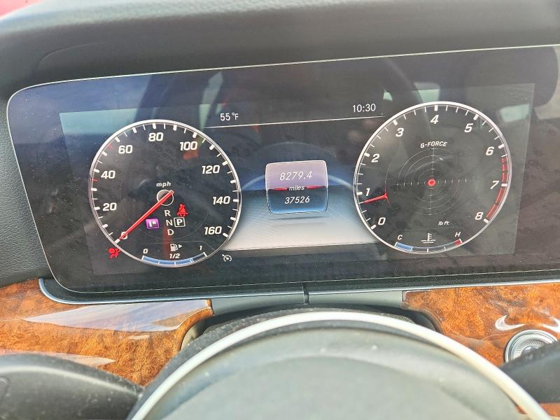 2020 Mercedes-benz E-klasse VIN WDDZF8EB1LA742622 COPART salvage auction — FRONT END, IN - CERT OF TITLE-SALVAGE TITLE, sold $4,000 on 2026-07-28 (photo 9)