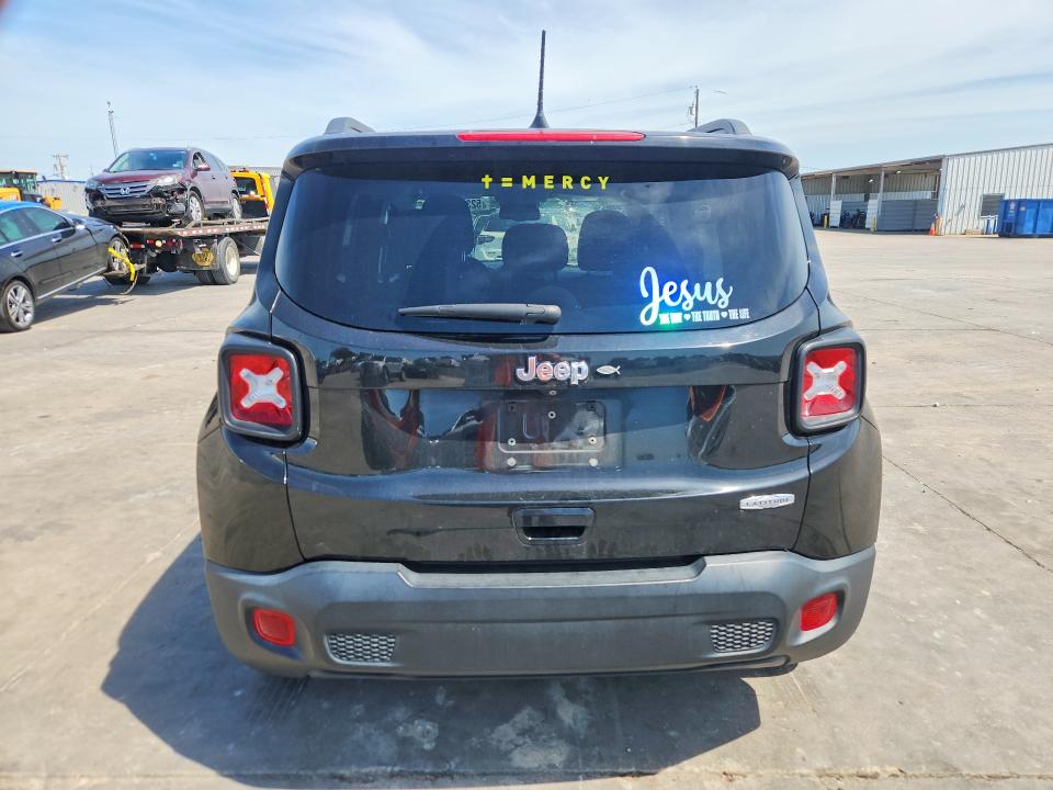 2020 Jeep Renegade VIN ZACNJABBXLPL43160 COPART salvage auction — FRONT END, Tx - Salvage Vehicle Title, sold $2,250 on 2026-07-16 (photo 6)