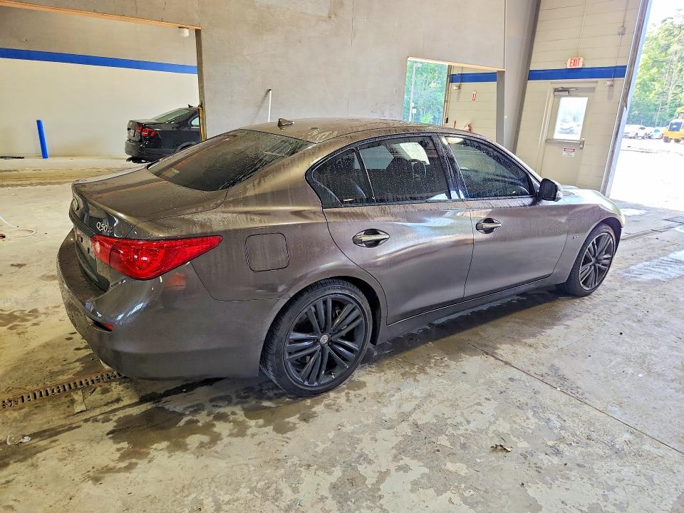 2014 Infiniti Q50 VIN JN1BV7AR3EM688756 COPART salvage auction — FRONT END, Va - Cert Of Title - Salvage, sold $1,400 on 2026-07-02 (photo 3)