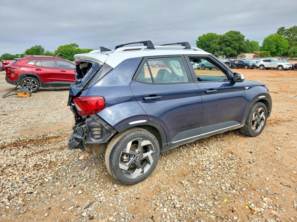 2022 Hyundai Venue VIN KMHRC8A3XNU169685 COPART salvage auction — REAR END, Al - Cert Of Title-Salvage Title, sold $1,850 on 2026-07-29 (photo 3)