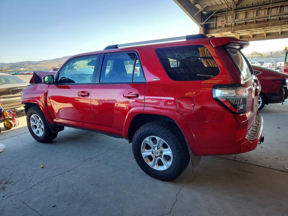 2021 Toyota 4runner VIN JTEMU5JR4M5882942 COPART salvage auction — FRONT END, Ca - Salvage Certificate, sold $8,400 on 2026-07-27 (photo 2)