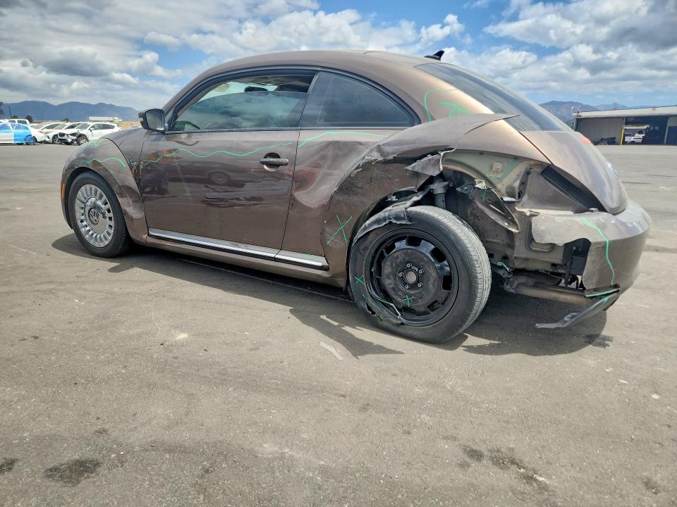 2015 Volkswagen Beetle VIN 3VWJ17ATXFM603124 COPART salvage auction — REAR END, Ca - Salvage Certificate, sold $1,350 on 2026-07-08 (photo 2)